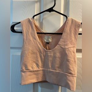 Organic cotton yoga bra - made in US